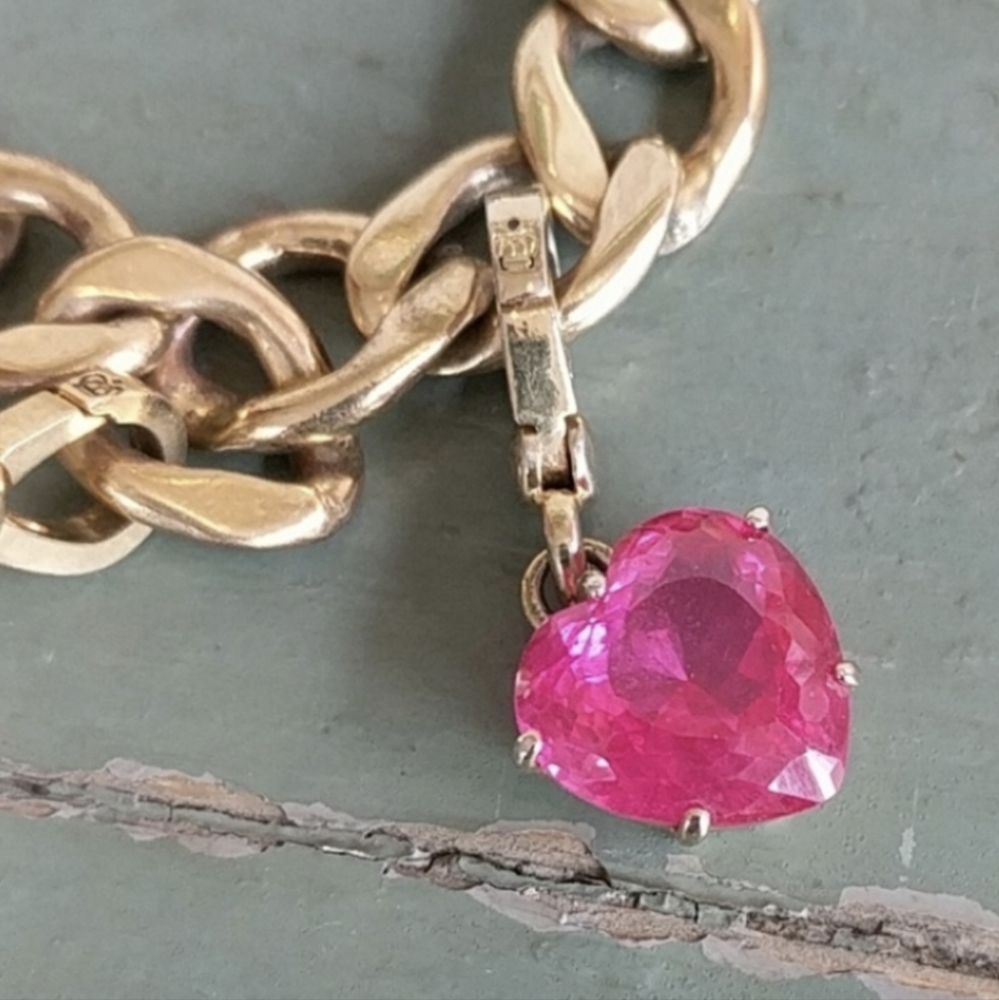 Juicy Couture Bracelet with pink heart charm. - Picture 2 of 2